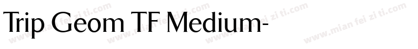 Trip Geom TF Medium字体转换